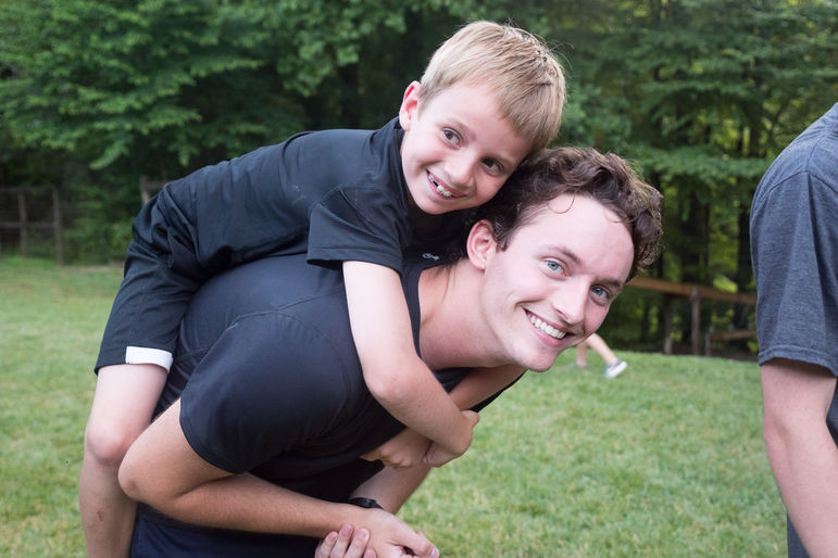 Campers often look up to their counselors and build strong relationships over the years at camp.