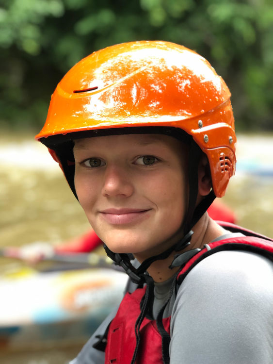 Tommy is all smiles on the Lower Green!