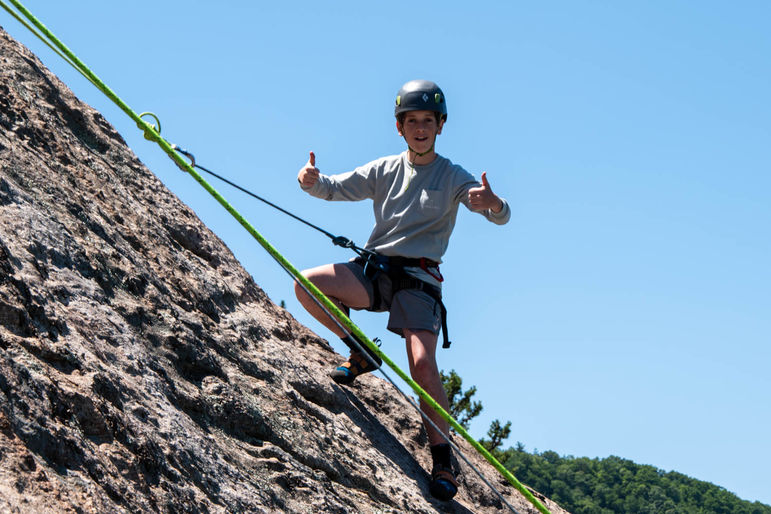 Rock on! Beautiful day for climbing at Gilbert’s Rock