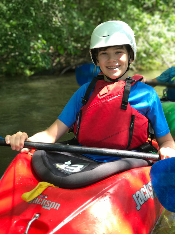 All smiles on the river!