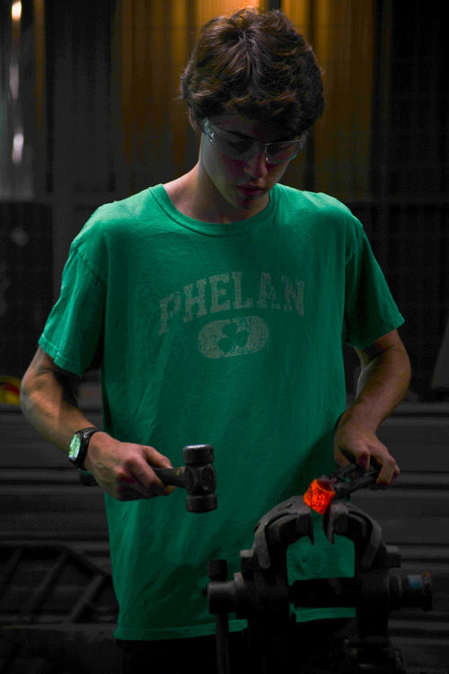 It’s not every day you get to hammer steel at the forge - unless it’s camp!