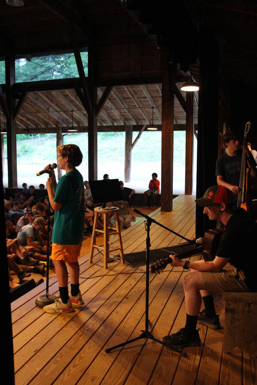 Slater bringing down the house with the song