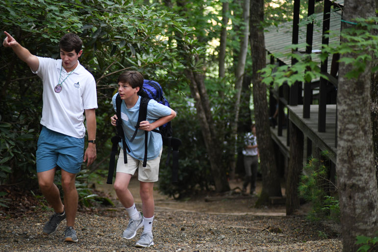 Finding our cabins on Opening Day