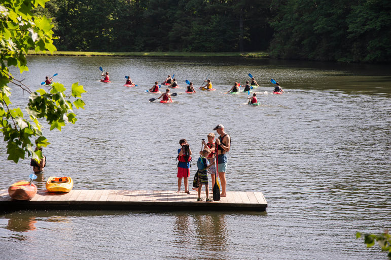 The docks were popular today with this great weather!