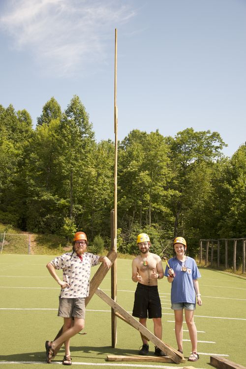 One of the towers built during the All-Camp-Game