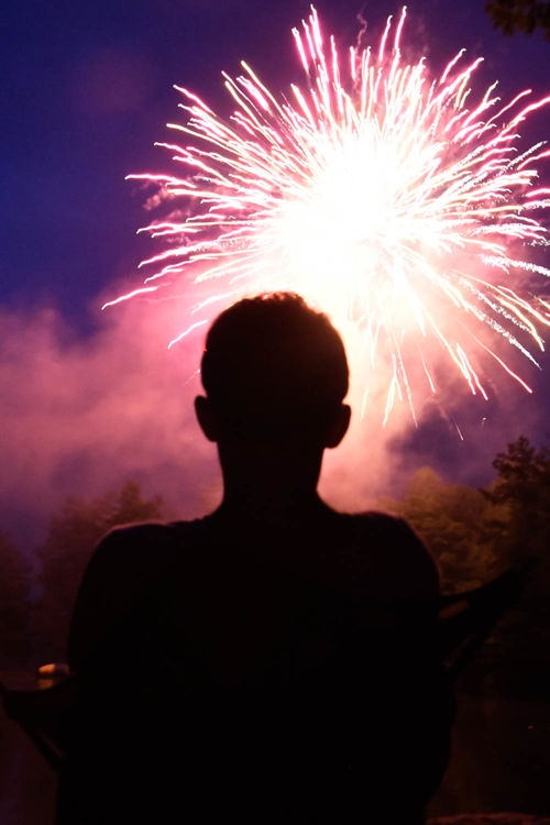 Enjoying tonight’s fireworks display