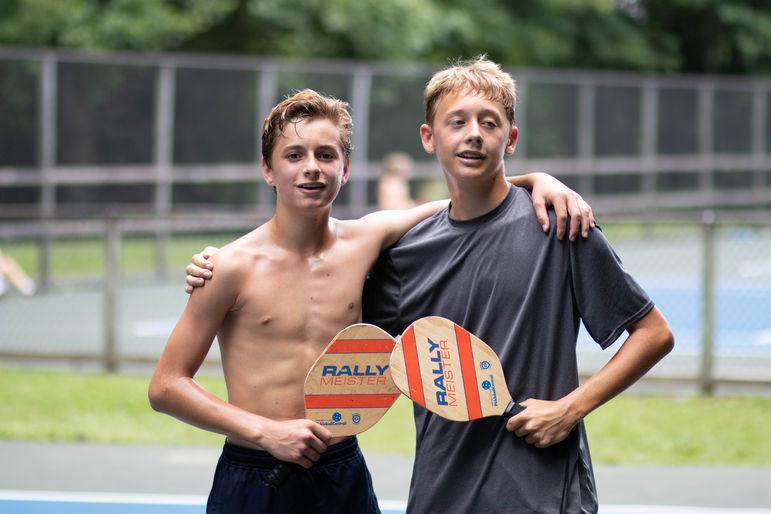 Pickleball is a hit during it’s first year at camp!