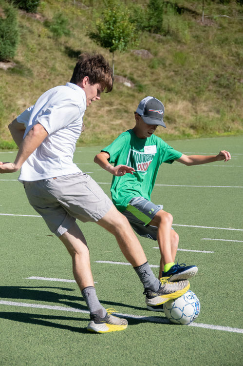 Jumping right into activities after mom and dad left!