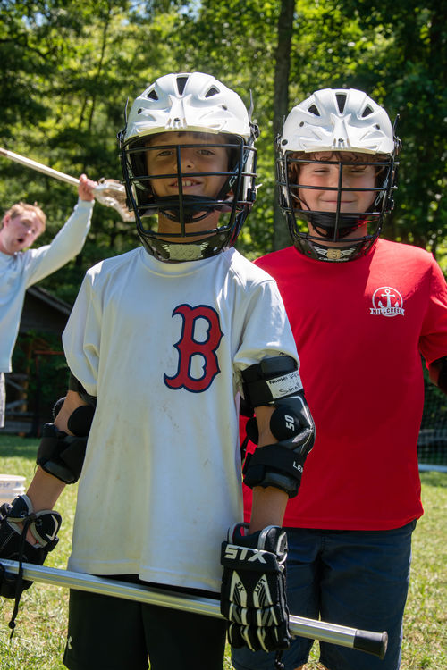Ready for a lacrosse scrimmage!