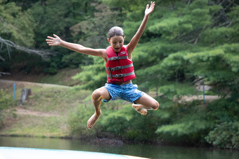 Jumping for joy! (with help from the Blob)