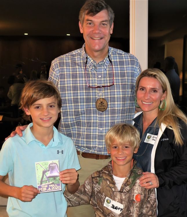 Yates with the Bass family - both boys are returning to June camp in 2020!