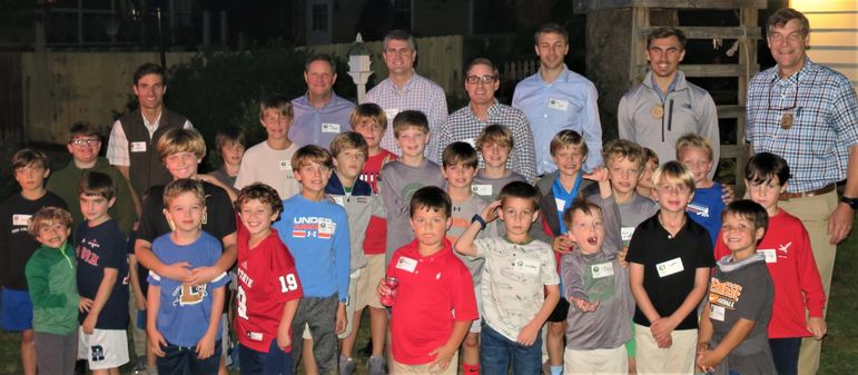 Our Raleigh campers, including all dads who have attended Father/Son Weekends, staff, and alumni.