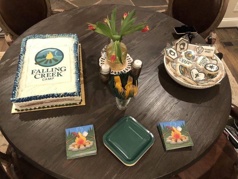 Emily West provided beautiful cookies and cake, baked by Kate Hutchison with Love and Butter in Asheville!