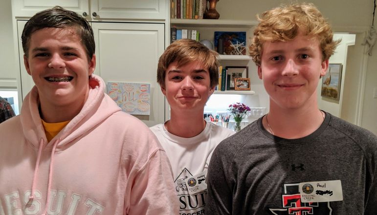 Falling Creek Camp friends (L to R) Spencer, Kenny, & Paul