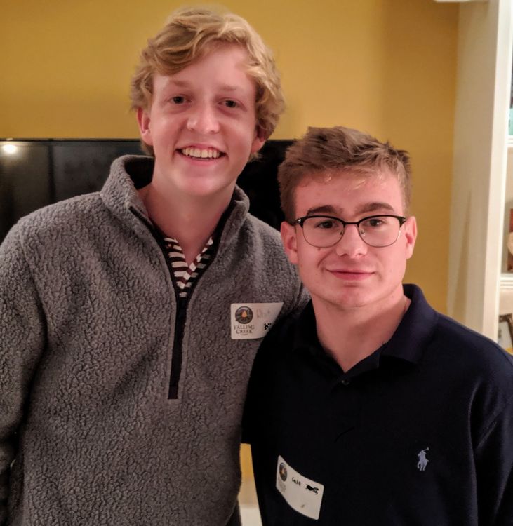 Whit (left) and Gabe have both applied to be men of STEEL this summer. It will be Whit’s 9th and Gabe’s 12th summer at FCC!