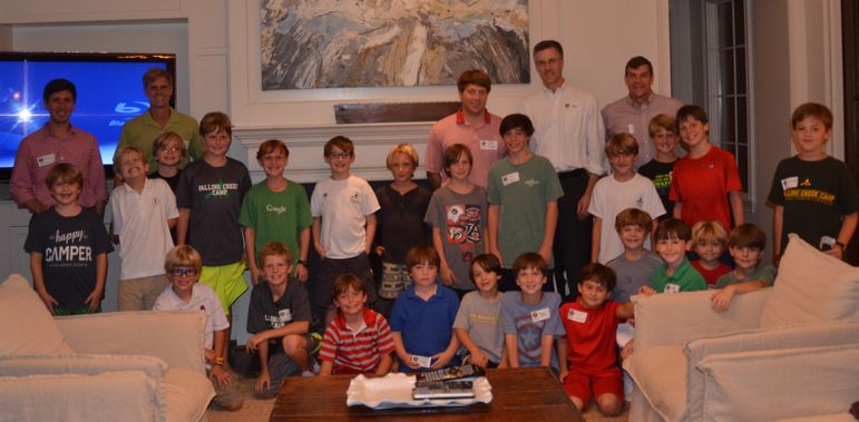 Falling Creek Campers and boys from Birmingham interested in coming to FCC, as well as alumni, staff, and/or dads who have come to the Father/Son Weekend.