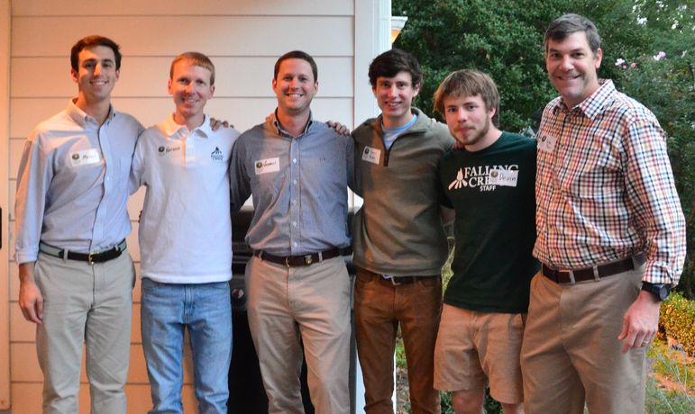 A large group of FCC staff came to the Greenville reunion tonight. (l to r - Mickey Herman, Nathan Newquist, Andrew Smith, Andrew Maddox, Devin Horgan, and Yates.