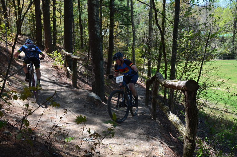 These guys make this uphill switchback on Toad’s Turnpike trail look easy