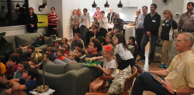 The veteran campers and parents were a huge help to Yates answering questions from the new families who came to learn more about Falling Creek.