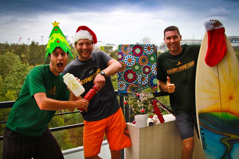 FCC Down Under Christmas 2013 (l to r - Peter, David, Jez)