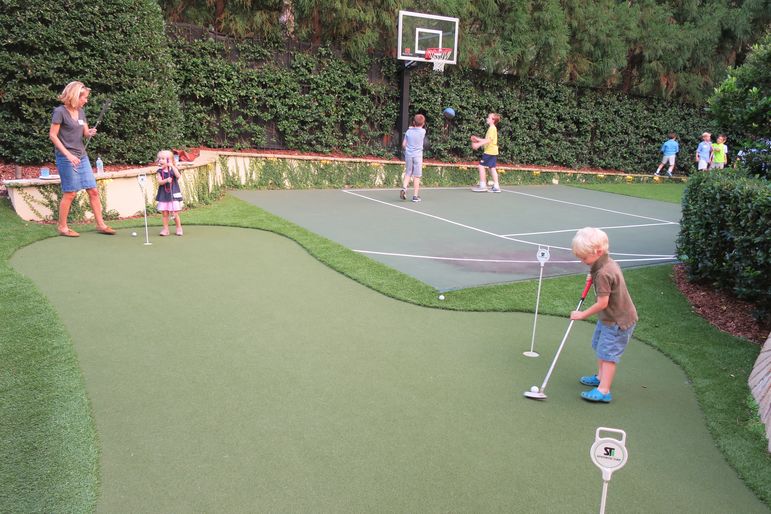 Never too young to pick up that putter