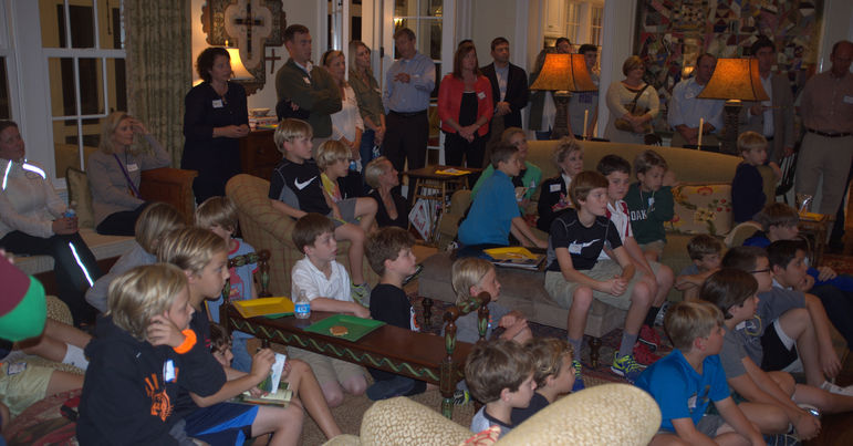 FCC Nasville Group watching the camp movie 10-16-13