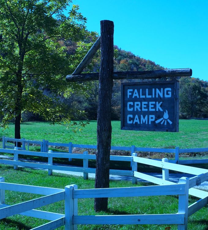 Falling Creek Camp Entrance at Green River Road
