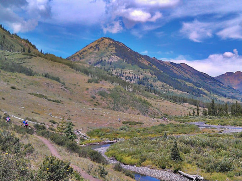 Mountain biking expedition camp in Colorado.