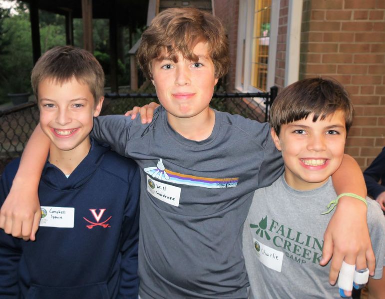 Summer camp friends at the movie show and reunion in Alexandria, VA