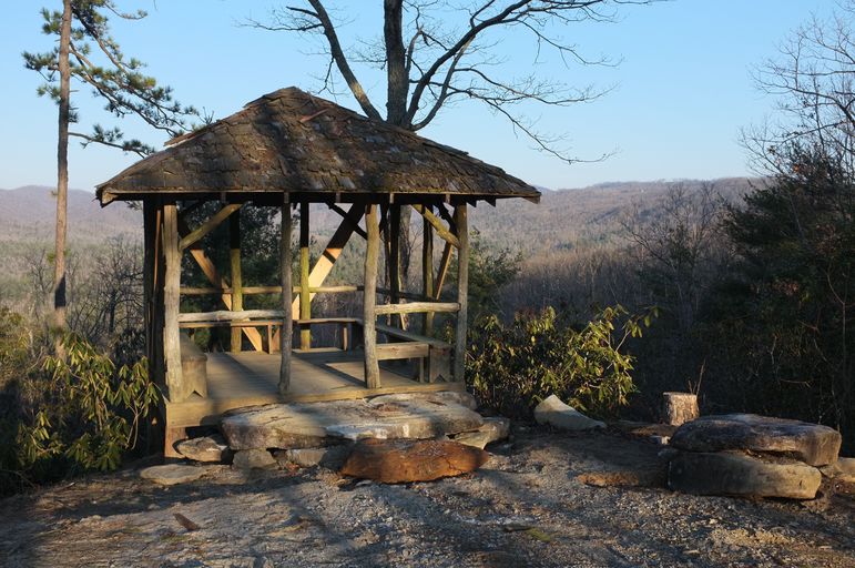 Hut At Falling Creek Camp Overlook