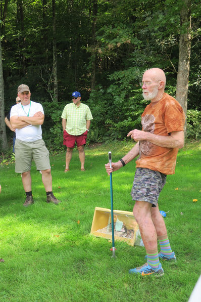 Steve Longenecker with Joe Duckett at his snake presentation