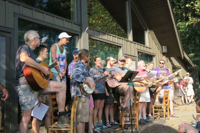 An awesome crew of musicians for Morning Assembly