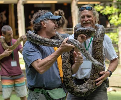Garrett Randolph (left) and Judson Conway (right) holding
