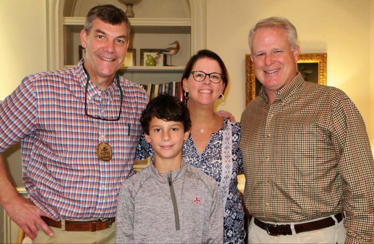 Yates with Harrison, Kirki, & Steve Fuller