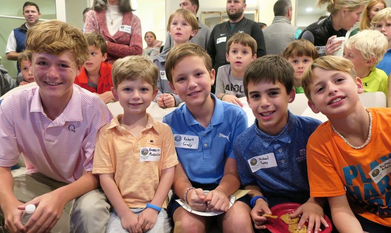 Camp friends catching up in Charlotte