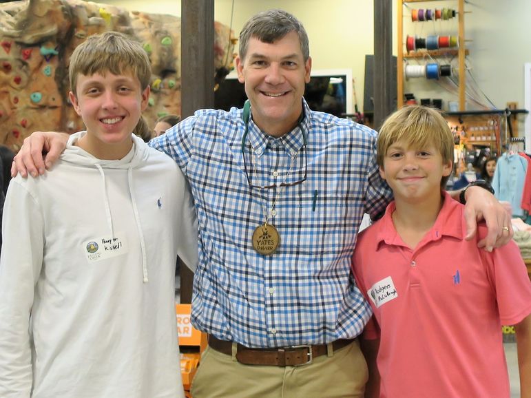 10-year FCC camper Harper Kissell (left) and 7-year FCC camper Rodgers McCullough.