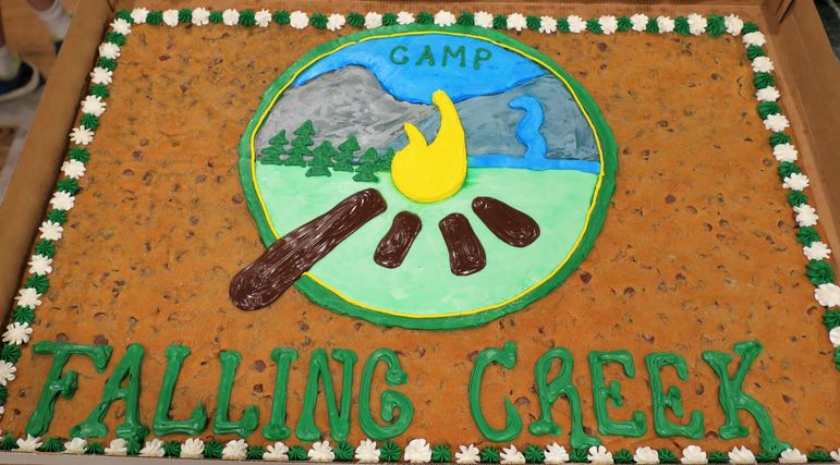 Thanks to the Fannings for the beautiful cookie cake!