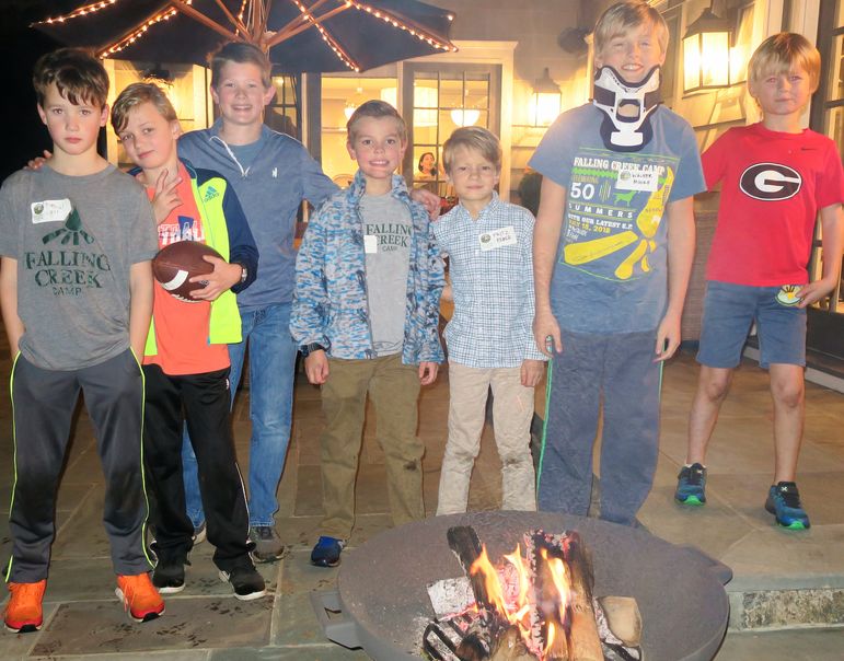 Catching up around the campfire in Bronxville, NY