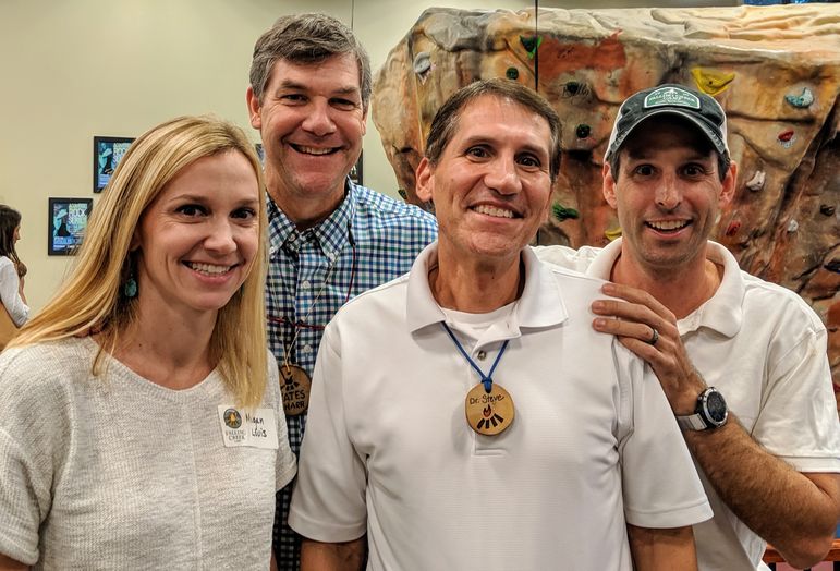 L to R: Megan Louis, Yates, Steven Feingold, and Hunter Louis