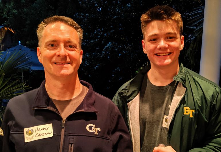 Handly Cameron and his son, who will be returning for his 8th summer at FCC.