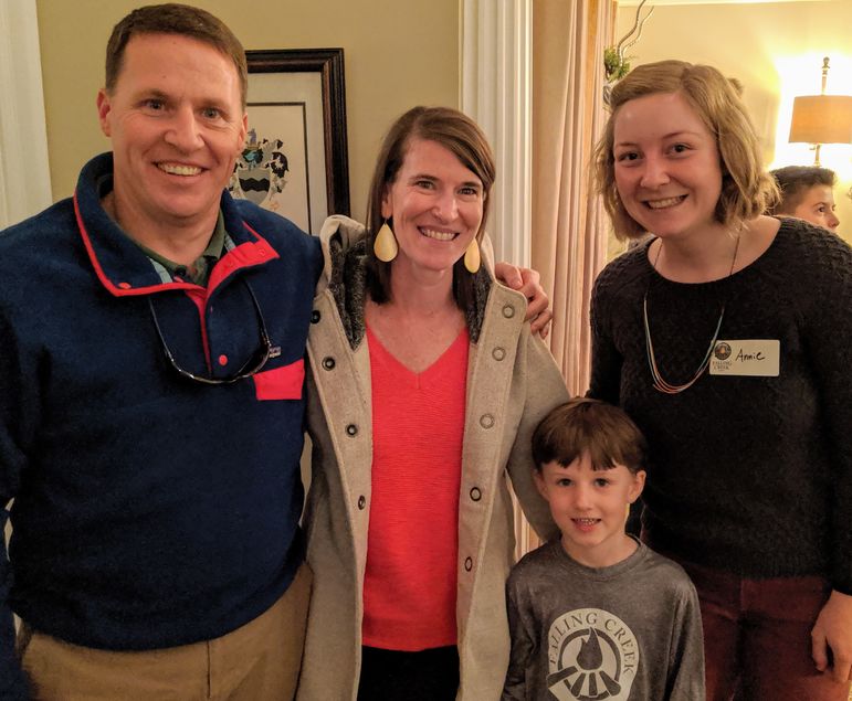 Garrett and Erin Graham brought their son who will be returning to Falling Creek this summer. They are the Directors and Owners of nearby Camp Glen Arden where Annie served as an assistant program director and youngers sisters Jasmine and Danielle are returning to camp in 2020.