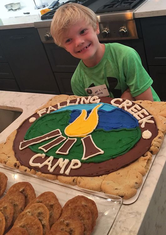 Yum! The boys loved the FCC chocolate chip cookie cake.