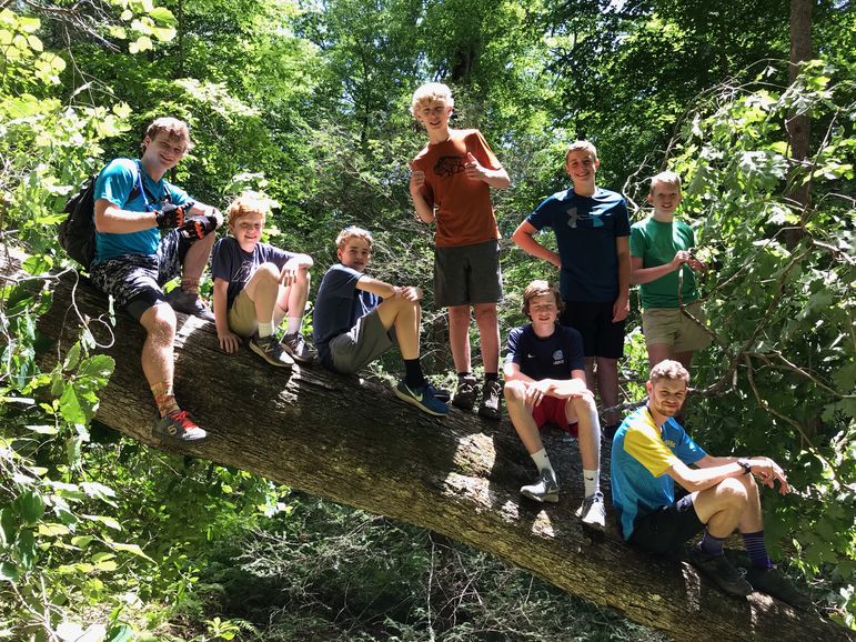 The mountain bike crew from the Pisgah 2-day that just returned!