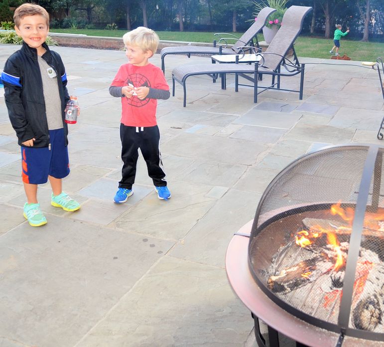 Who can resist hanging out by the fire?