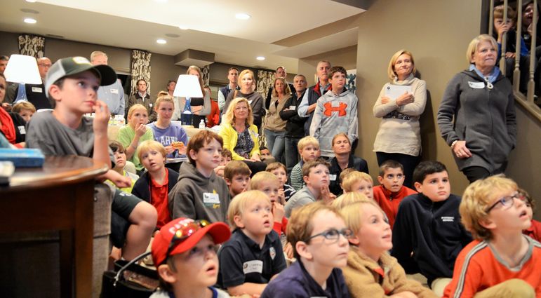 The boys and parents are enjoying the new Falling Creek movie. No wonder why they have so many fun questions afterwards about how they can try to do the same things.