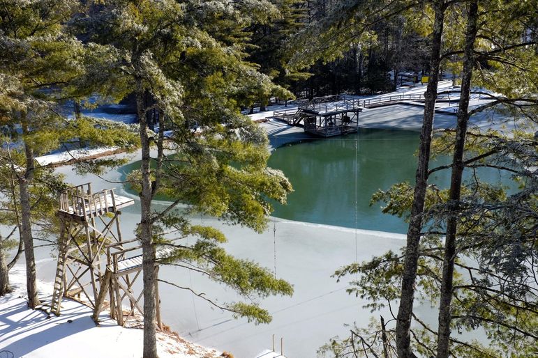 Ice storm at falling creek camp